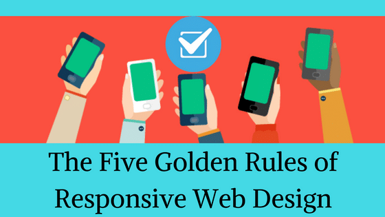 What are the five golden rules of web designing?