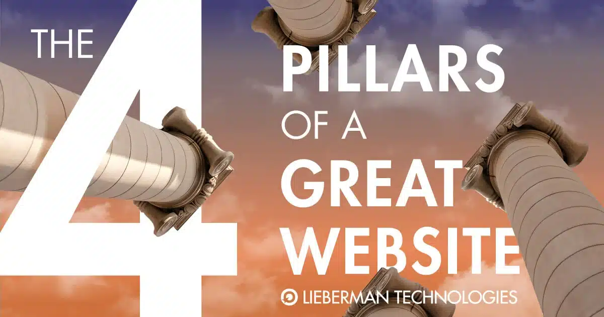 What are the 4 pillars of web design?