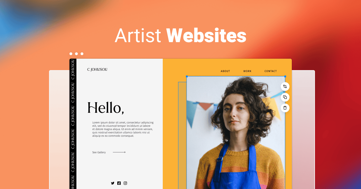 How do I make an artist portfolio online?
