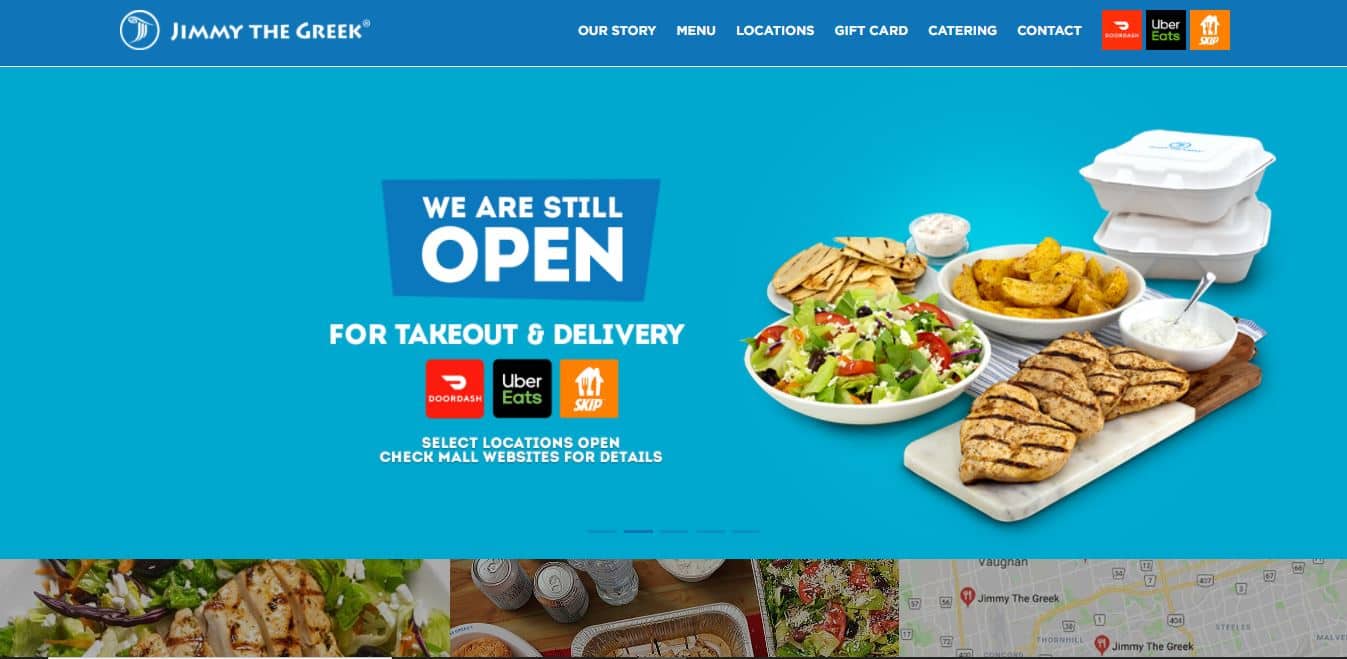 How should a restaurant website look like?