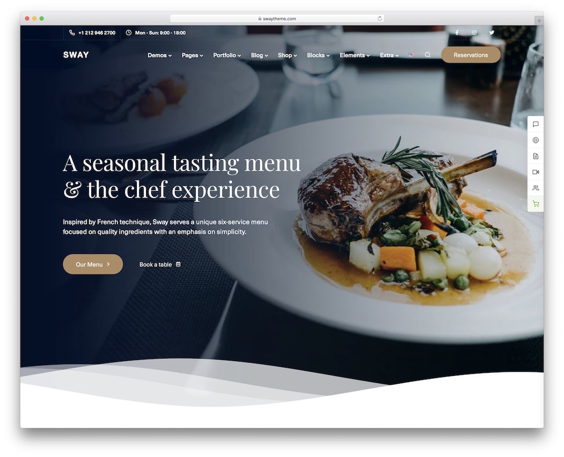 What do you put in the About section of a restaurant website?