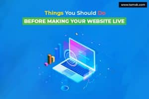 How do I test a website before going live?