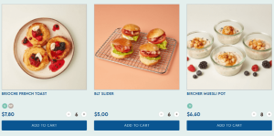 whats included in a food website