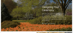 included for funeral homes on website