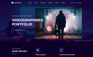 Videographer website themes