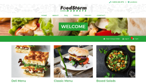 How do I create a catering business website?