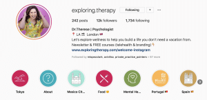 therapists post on social media
