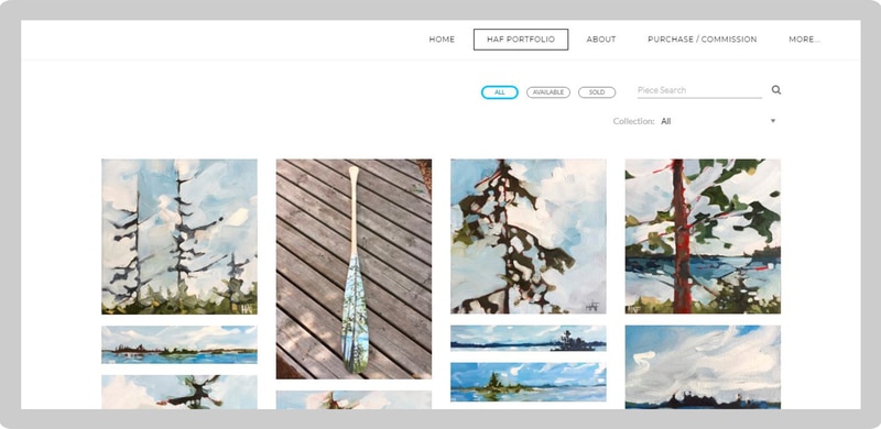 Creating a Painter's Online Portfolio With A Website