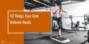 Why is a website important for gyms?