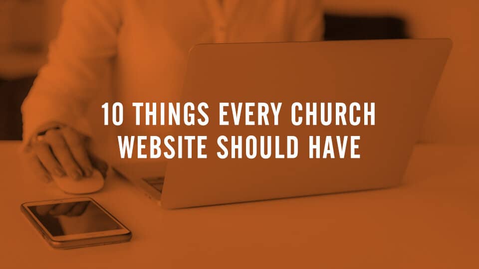 What does every church website need?