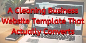 How do I create a cleaning business website?