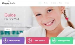 What colors are best for dental website?