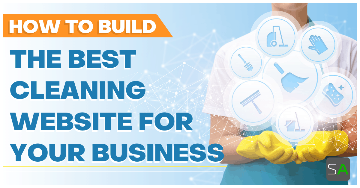 How do I create a cleaning business website?