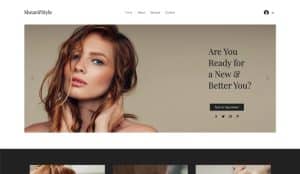How do I create a hair stylist website?