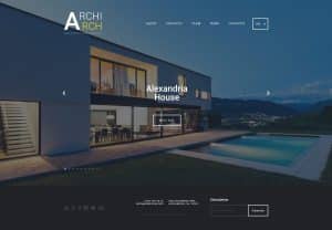 What is architecture website design?