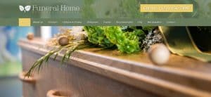what content should be included for funeral homes on website?