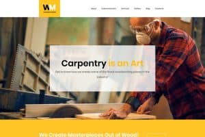 How to create a carpentry website?