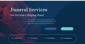 what content should be included for funeral homes on website?