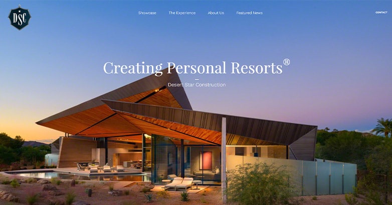 What makes a good construction company website?
