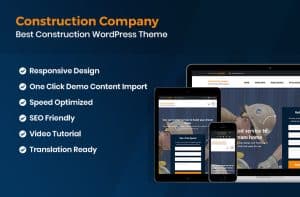 website themes for construction company