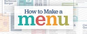 How many menu items should a website have?