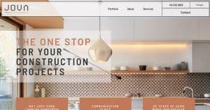 What should be on a construction website?