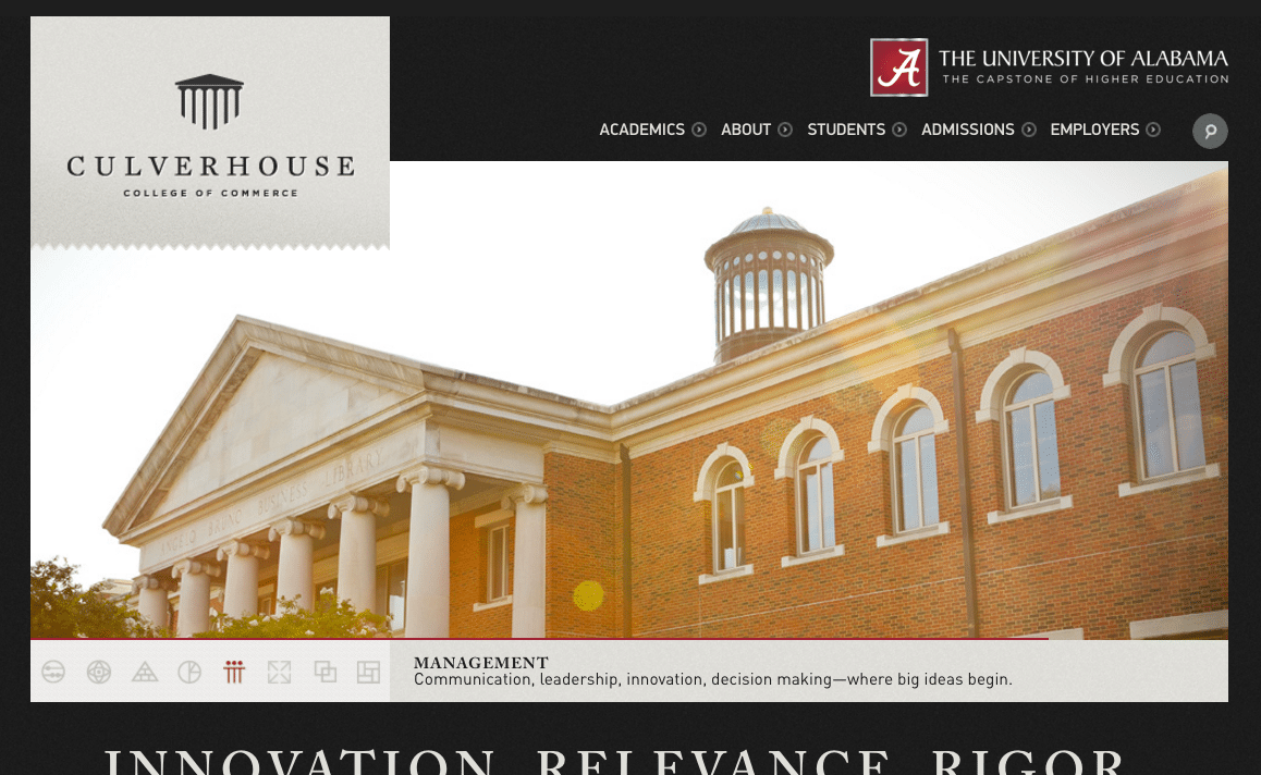 Are university websites academic?