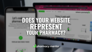 What should be included in a pharmacy website?