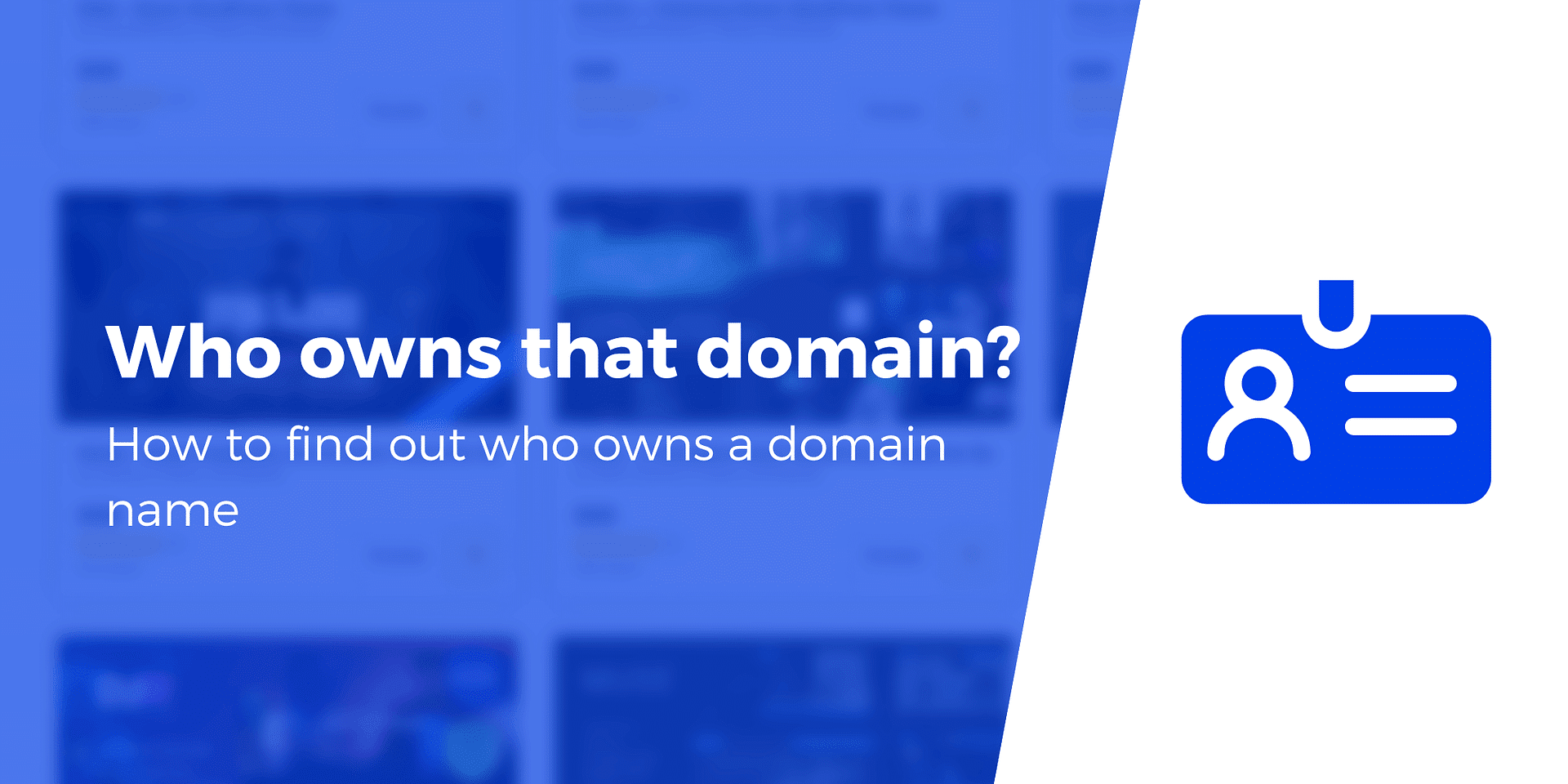 Who owns a web address?