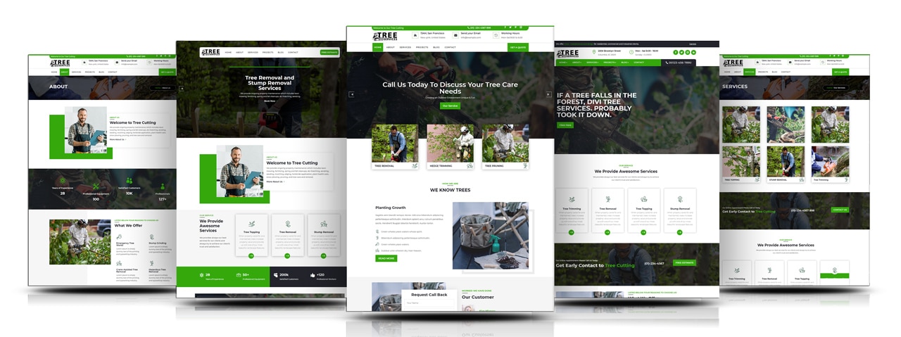 best themes for tree trimming websites