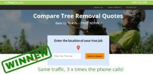 ecommerce store for tree trimming