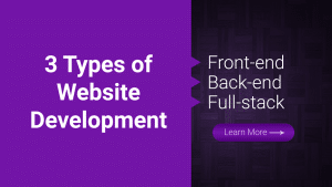 What are 3 types of web development?