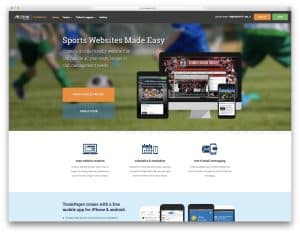 How do I create a sports website?