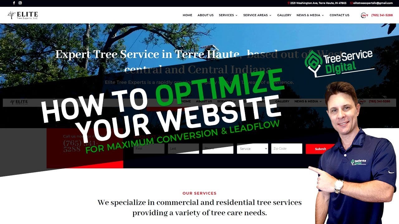 how do i create a tree trimming website