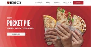 What type of website would work best for pizza business?