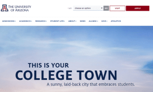 university websites academic
