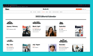 included on a newsagency website design