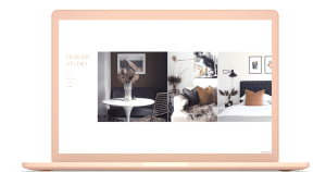 create an online interior design portfolio