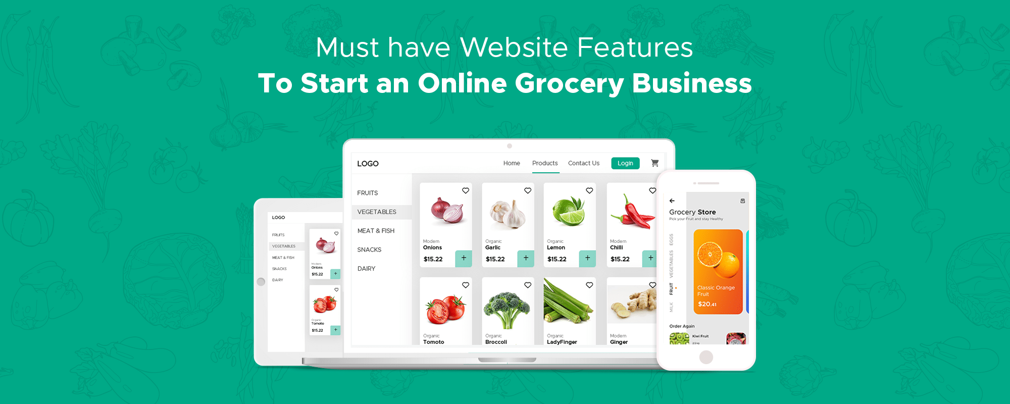 what should a supermarket website design have?