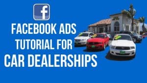 How do I set up a car dealership on Facebook?
