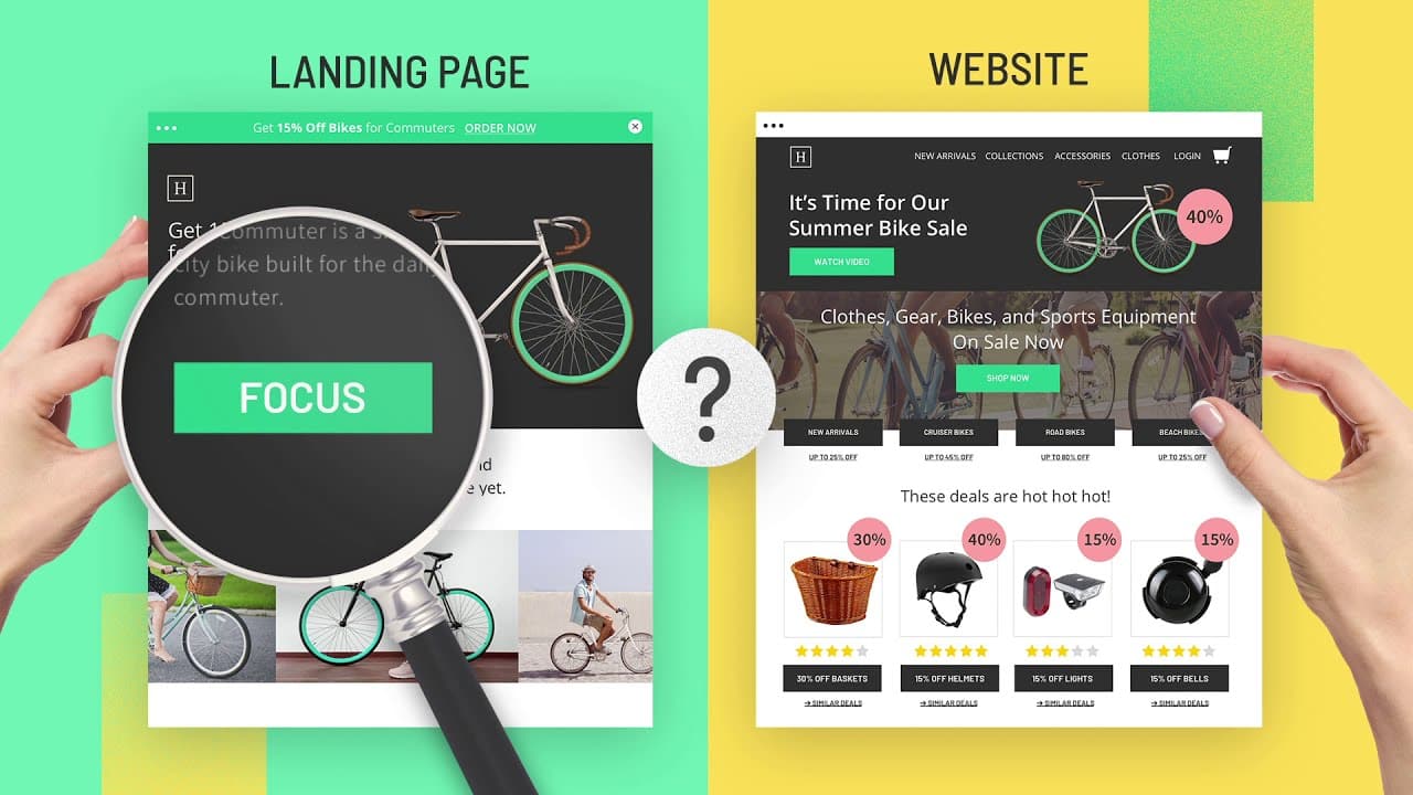 What a landing page looks like?