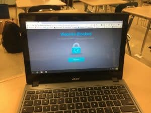 websites are blocked at school