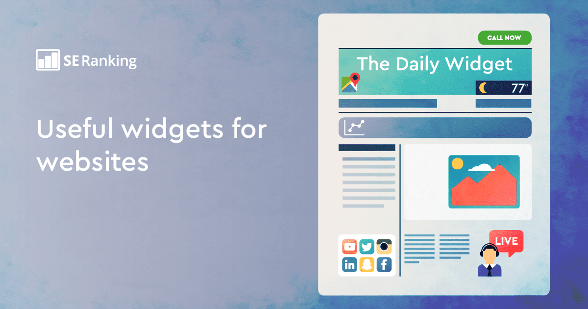 Can I create a widget for a web page?