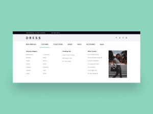 What should be in a website menu?