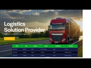 How do I create a logistics website in WordPress?