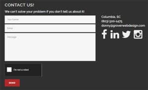 create a contact page for my website