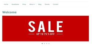 What is the sliding banner on a website called?