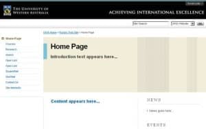 goes on home page