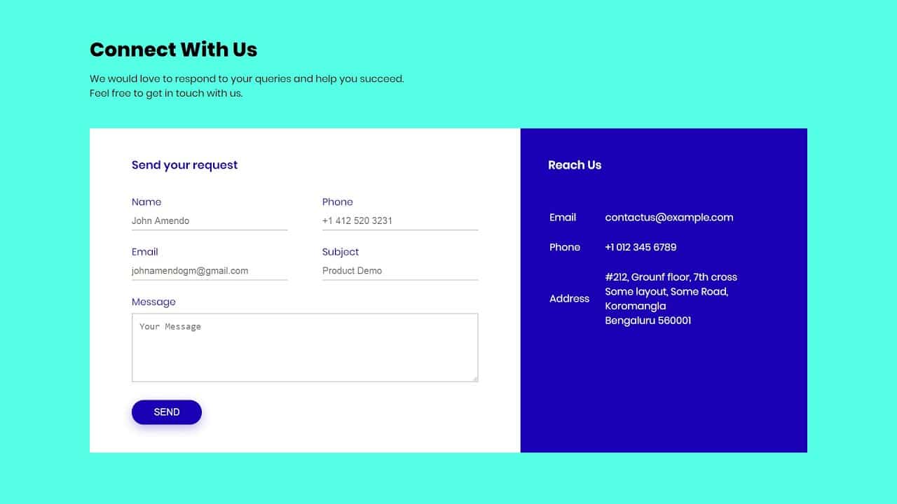 How do I create a contact page for my website?