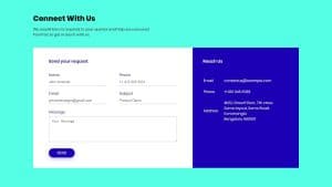 What is a contact page in a website?